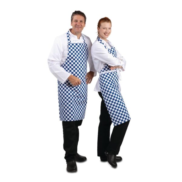Whites Apron Blue/White Check - Image 7