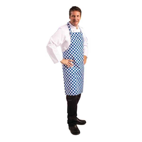 Whites Apron Blue/White Check - Image 9