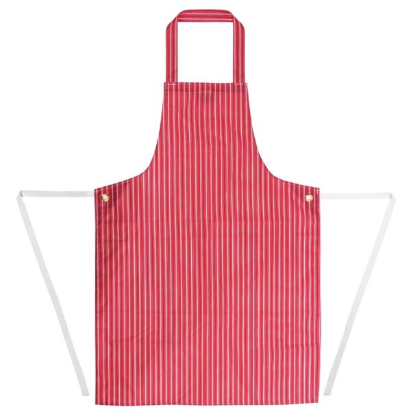 Whites Water Resistant Apron Red/White Stripe - Image 3