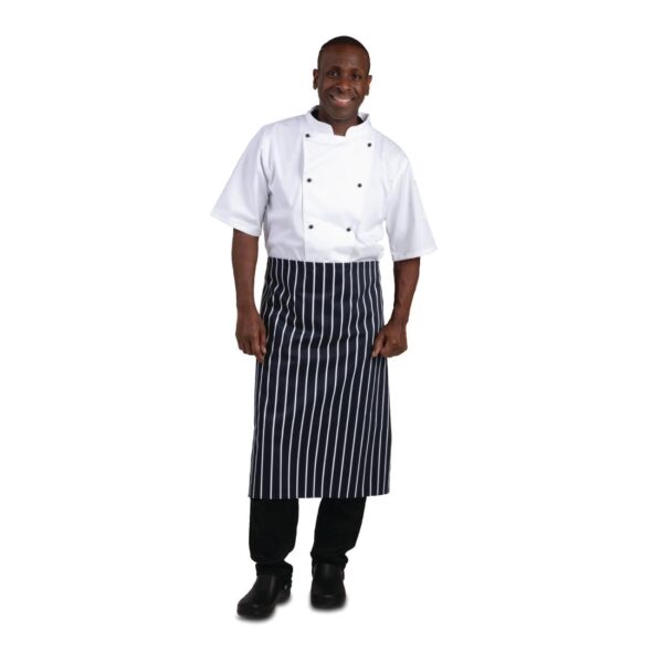 Whites Butchers Stripe Apron - 760x920mm 30x36" - Image 3