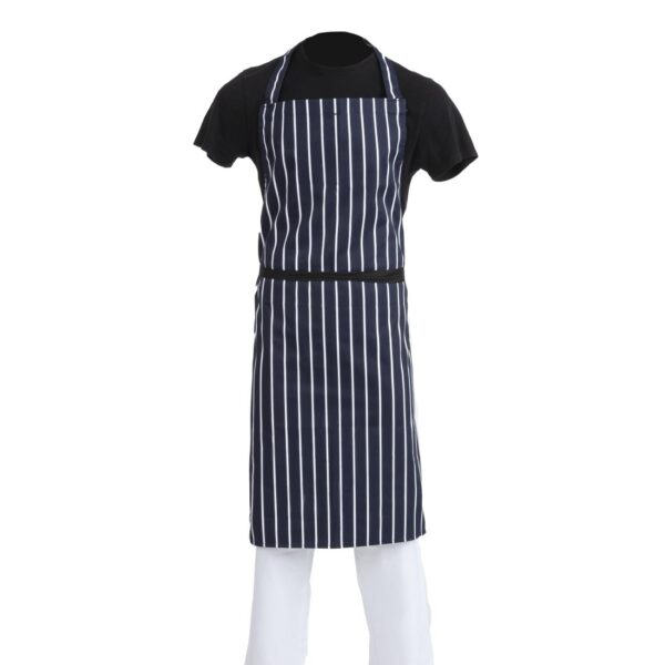 Whites Bib Apron Blue/White Butchers Stripe - 889-1016mm