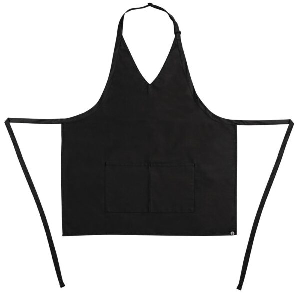 Whites V Neck Service Apron - Black - Image 3