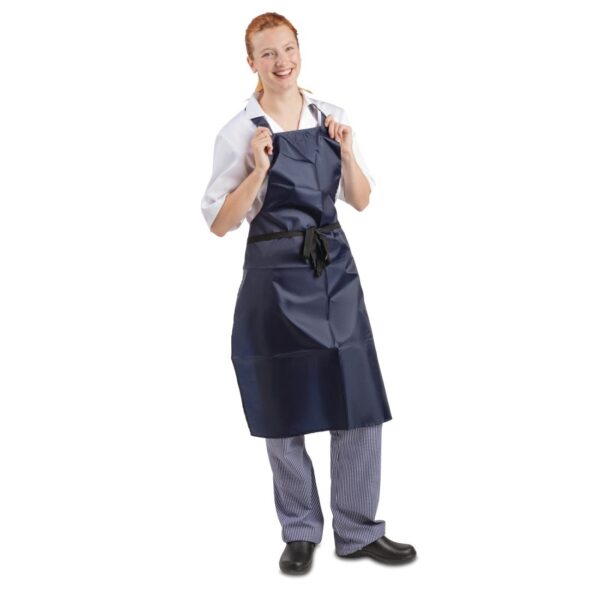 Whites Water Resistant Bib Apron Blue - Image 2