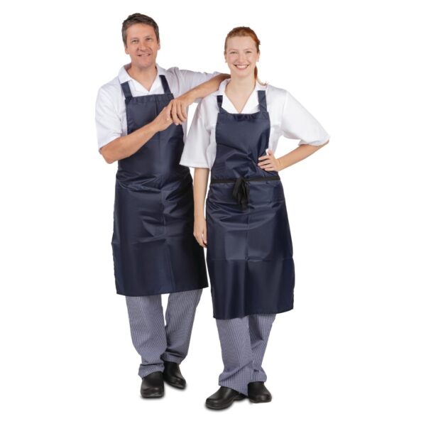Whites Water Resistant Bib Apron Blue - Image 7