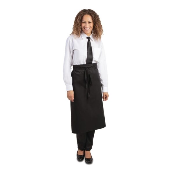 Whites Black Chef Aprons - 30x36'' - Image 2