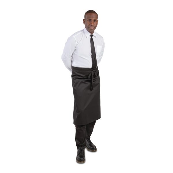 Whites Black Chef Aprons - 30x36'' - Image 5