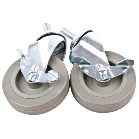Castors for Vogue St/St Trolleys F993-F998 CC365 with brakes (Pack 2)