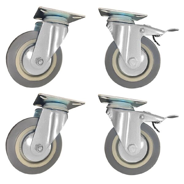 Apuro Standard & Braked Castors (set 4) for CU487-A CU488-A (B2B)