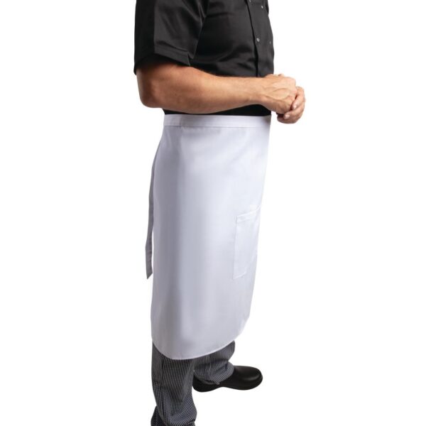 Whites Bistro Apron White - 1000x700mm 39.4x27.5" - Image 6