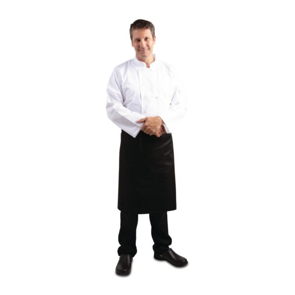 Whites Bistro Apron Black - 1000x700mm 39.4x27.5" - Image 3