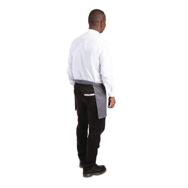 Whites Short Bistro Apron Charcoal - 750x373mm 29.5x14.7" - Image 4