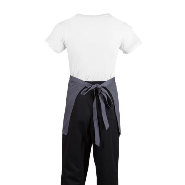 Whites Short Bistro Apron Charcoal - 750x373mm 29.5x14.7" - Image 8