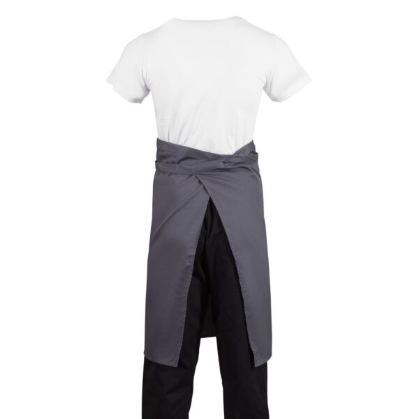 Whites Regular Bistro Apron Charcoal - 1000x700mm 39.4x27.5" - Image 6