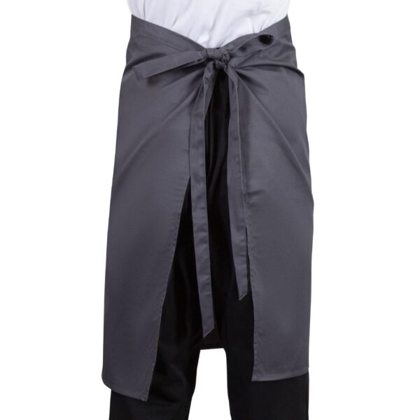 Whites Regular Bistro Apron Charcoal - 1000x700mm 39.4x27.5" - Image 7
