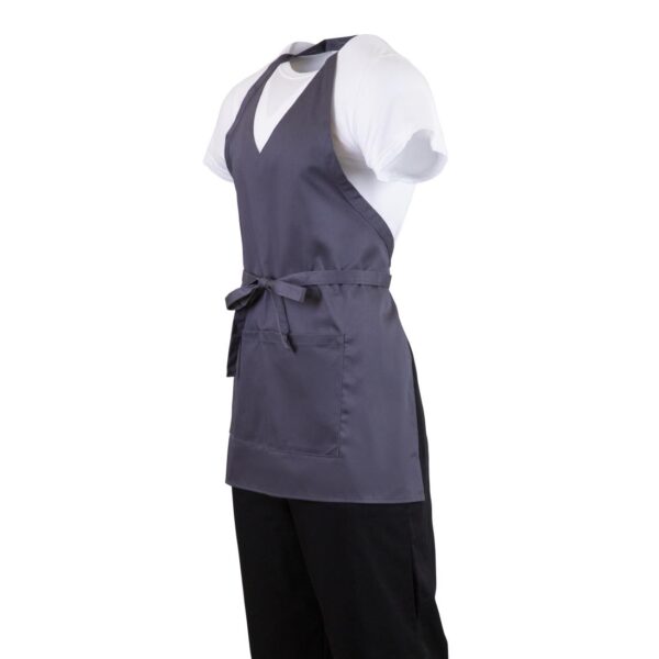 Whites V Neck Service Apron - Charcoal - Image 6
