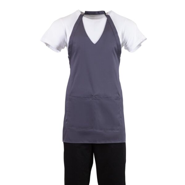 Whites V Neck Service Apron - Charcoal - Image 10