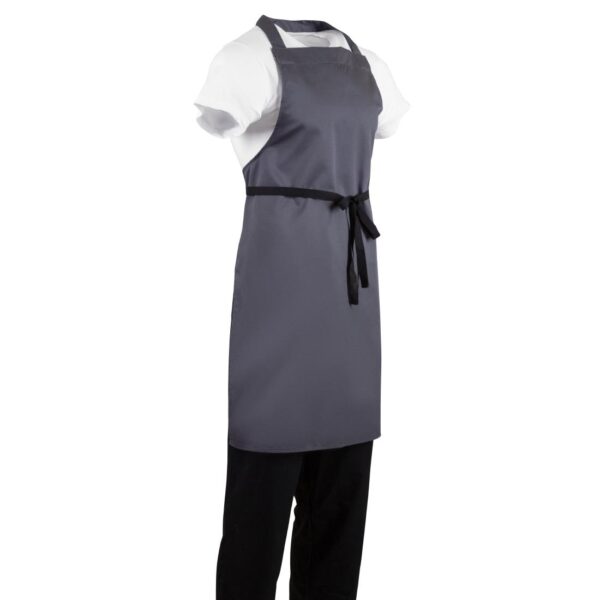Whites Bib Apron Polycotton Charcoal - Image 6