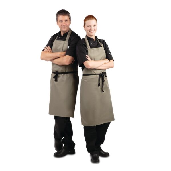 Whites Bib Apron Polycotton Olive - Image 3