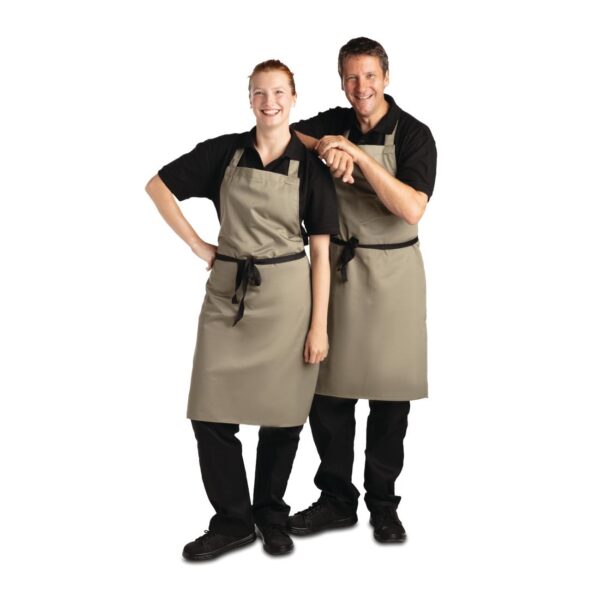 Whites Bib Apron Polycotton Olive - Image 4