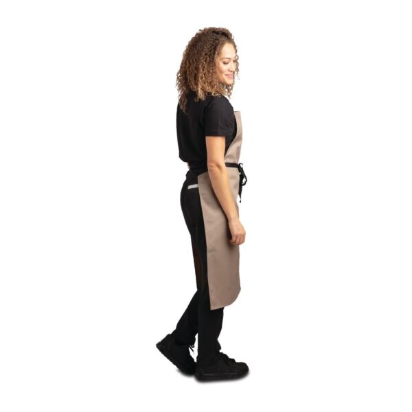 Whites Bib Apron Polycotton Tan - Image 3