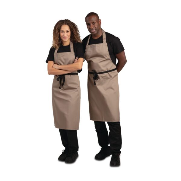 Whites Bib Apron Polycotton Tan - Image 4