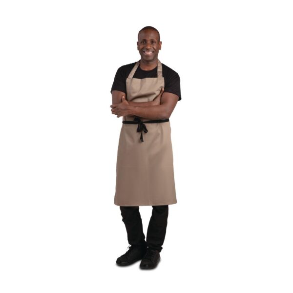 Whites Bib Apron Polycotton Tan - Image 5