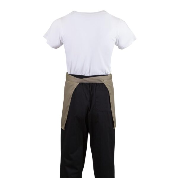 Whites Short Bistro Apron Tan - 750x373mm 29.5x14.7" - Image 6