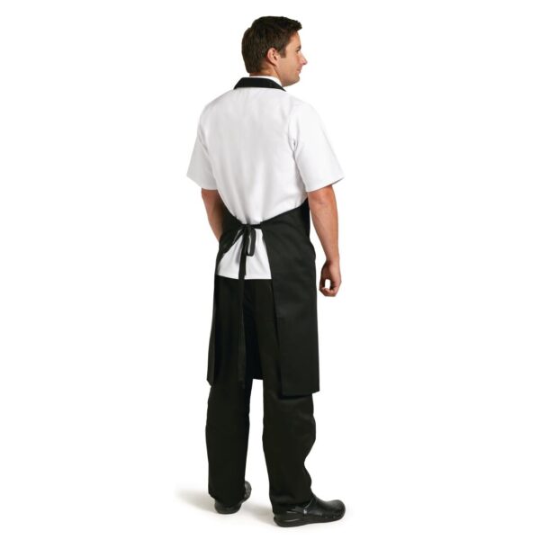 Whites Black Bib Apron XL - Image 3