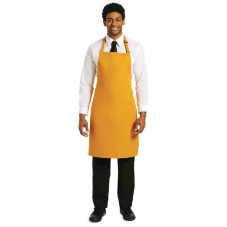 Le Chef Orange Bib Apron