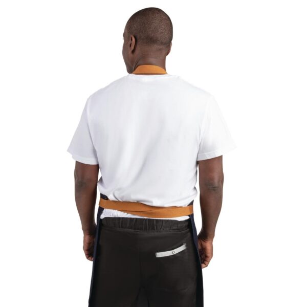 Southside Bib Apron Denim Blue (Tan Ties) - 700x1000mm - Image 6