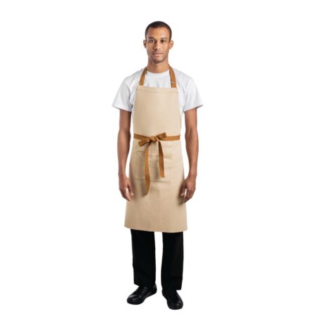 Southside Bib Apron Khaki Beige - 1000x700mm
