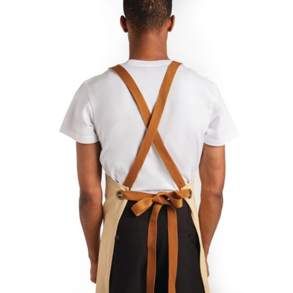 Southside X-Cross Back Apron Khaki - 1000x700mm - Image 2