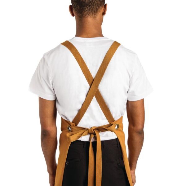 Southside X-Cross Back Apron Tan - 1000x700mm - Image 2