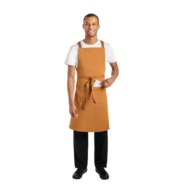 Southside X-Cross Back Apron Tan - 1000x700mm - Image 3