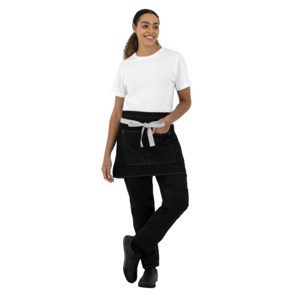 Southside Waist Apron Denim Black - 700x430mm - Image 5
