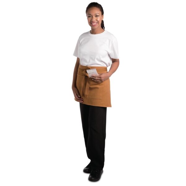 Southside Bistro Apron Denim Tan - 700x430mm - Image 5