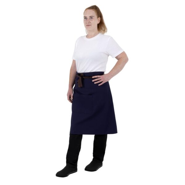 Southside Cotton Canvas Bistro Apron Navy - Image 4