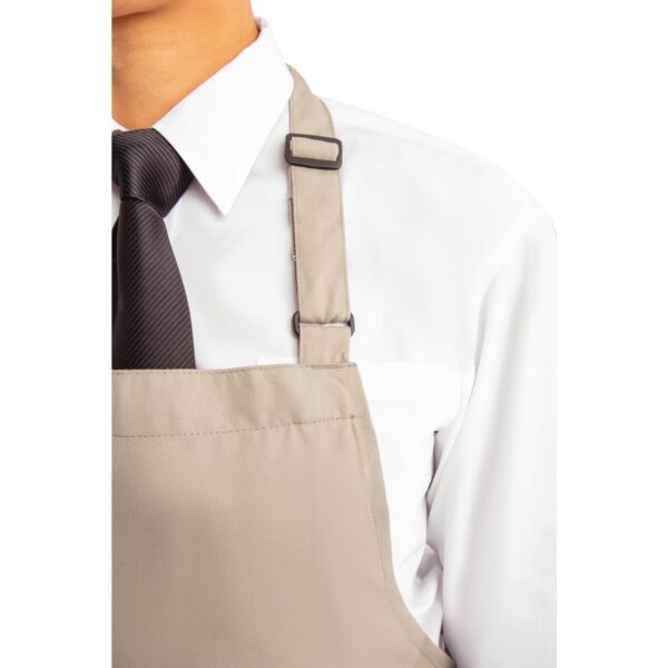 Le Chef Bib Apron - Biscuit - Image 4