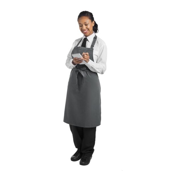 Le Chef Bib Apron - Storm Grey
