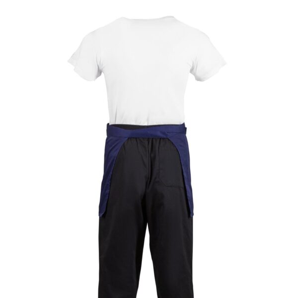 Whites Short Bistro Apron Navy Blue - 750x373mm 29.5x14.7" - Image 8