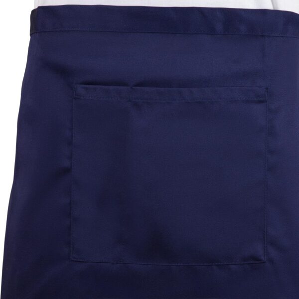 Whites Short Bistro Apron Navy Blue - 750x373mm 29.5x14.7" - Image 11