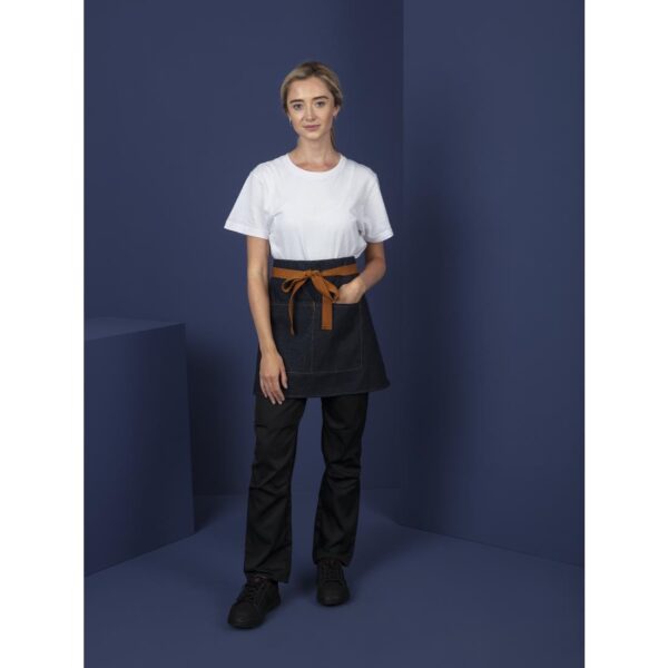 Southside Waist Apron Denim Blue (Tan Ties) - 700x430mm - Image 6