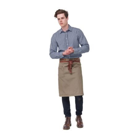 Poly Cotton Waist Apron Caramel with Tan Strap Archer