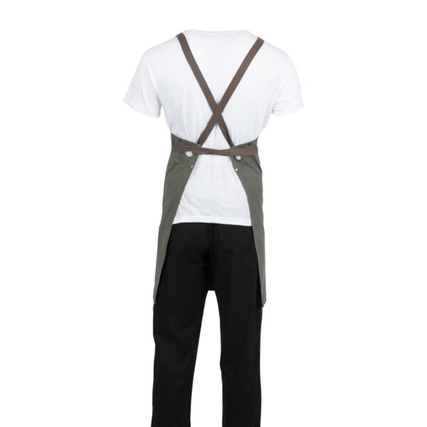 Southside Cotton Canvas Bib Apron Khaki - Image 6