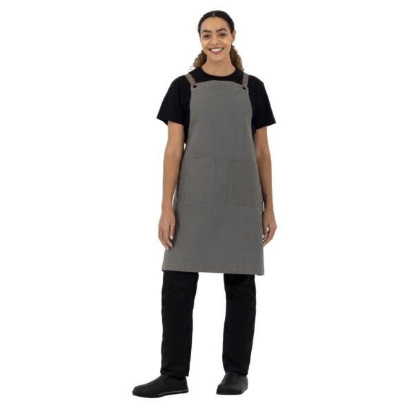 Southside Cotton Canvas Bib Apron Khaki - Image 14