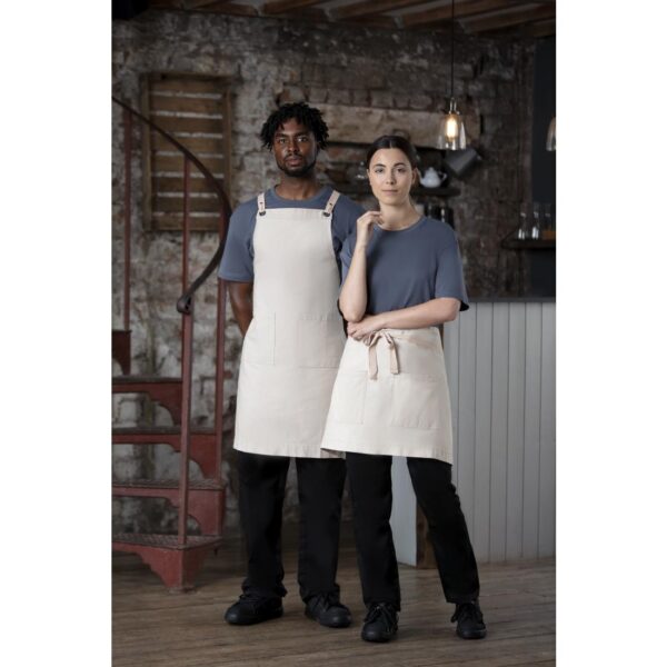 Southside Cotton Canvas Bib Apron Stone - Image 5
