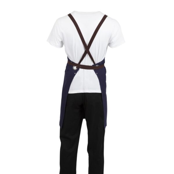 Southside Cotton Canvas Bib Apron Navy - Image 5