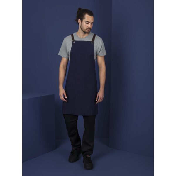 Southside Cotton Canvas Bib Apron Navy - Image 11