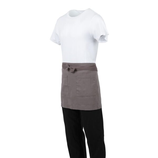 Southside Cotton Canvas Waist Apron Grey - Image 11