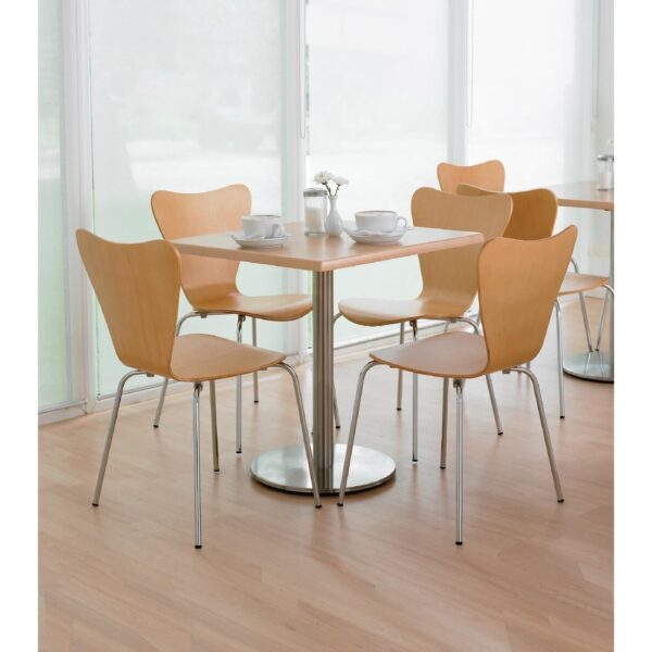 Bolero St/St Table Base Round ? 430x720mm - Image 3